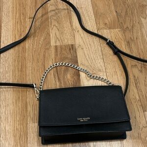 Kate Spade Black Crossbody with Chain Strap